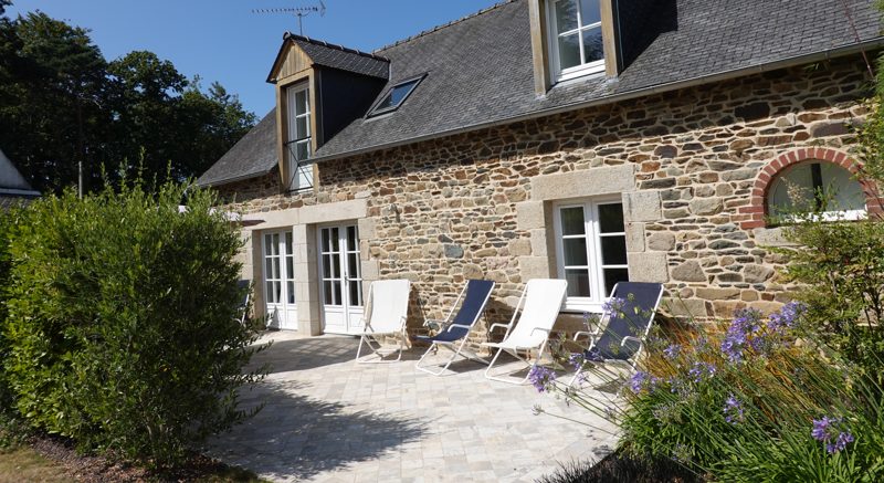 Les deux maisons et leurs terrasses