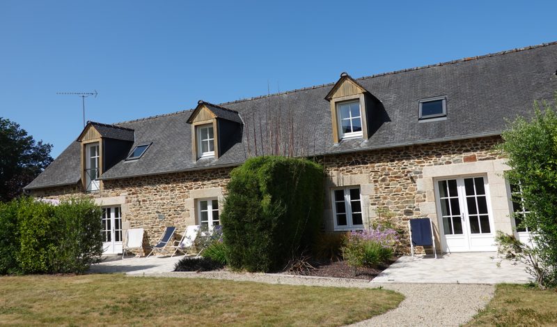 La façade des gîtes